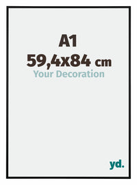 Kent Aluminium Fotolijst 59 4x84cm A1 Zwart Mat Voorzijde Maat | Yourdecoration.nl
