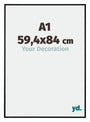 Kent Aluminium Fotolijst 59 4x84cm A1 Zwart Mat Voorzijde Maat | Yourdecoration.nl