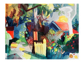 Kunstdruk August Macke Landschaft 60x80cm AM 46 | Yourdecoration.nl