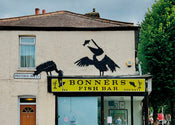 Kunstdruk Banksy - Pelikane Fish and Chips 70x50cm