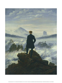 Kunstdruk Caspar David Friedrich Der Wanderer im Nebelmeer 30x40cm CDF 100 PGM | Yourdecoration.nl