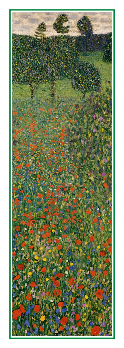 Kunstdruk Gustav Klimt Poppy Field 25x70cm GK 44S PGM | Yourdecoration.nl