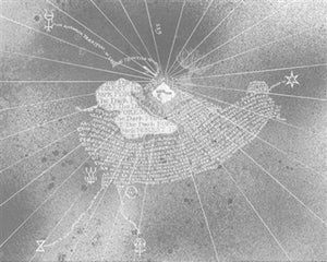 Kunstdruk Harry Potter Marauders Map Inky 50x40cm Pyramid PPR53248 | Yourdecoration.nl