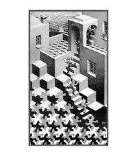 Kunstdruk M C Escher Kreislauf 55x65cm ESE 01 PGM | Yourdecoration.nl