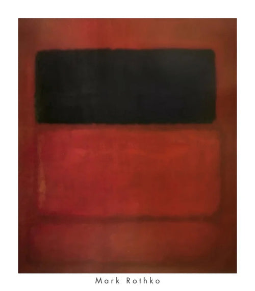 Kunstdruk Mark Rothko Black Over Reds 1957 71x81cm MKR 890 | Yourdecoration.nl