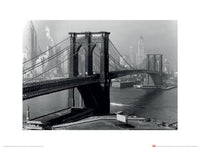 Kunstdruk Time Life Brooklyn Bridge New York 1946 40x30cm Pyramid PPR44239 | Yourdecoration.nl