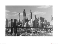 Kunstdruk Time Life Lower Manhattan Skyline 1948 80x60cm Pyramid PPR40466 | Yourdecoration.nl