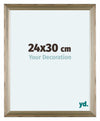 Lincoln Houten Fotolijst 24x30cm Zilver Voorzijde Maat | Yourdecoration.nl