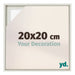 Lyon MDF Baklijst 20x20cm White Wash Voorzijde Maat | Yourdecoration.nl