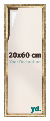Lyon MDF Baklijst 20x60cm Goud Antiek Voorzijde Maat | Yourdecoration.nl