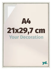 Lyon MDF Baklijst 21x29 7cm A4 White Wash Voorzijde Maat | Yourdecoration.nl