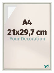 Lyon MDF Baklijst 21x29 7cm A4 Wit Mat Voorzijde Maat | Yourdecoration.nl