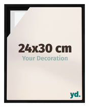 Lyon MDF Baklijst 24x30cm Zwart Mat Voorzijde Maat | Yourdecoration.nl