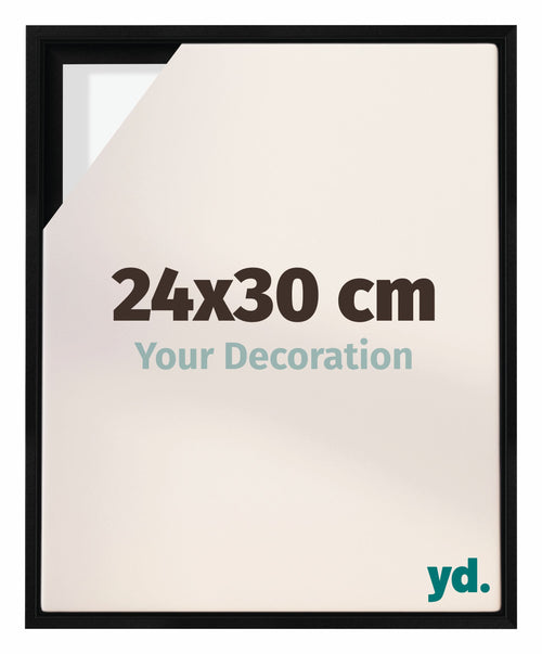 Lyon MDF Baklijst 24x30cm Zwart Mat Voorzijde Maat | Yourdecoration.nl