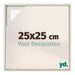 Lyon MDF Baklijst 25x25cm White Wash Voorzijde Maat | Yourdecoration.nl