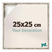 Lyon MDF Baklijst 25x25cm Wit Vintage Voorzijde Maat | Yourdecoration.nl