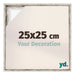 Lyon MDF Baklijst 25x25cm Wit Vintage Voorzijde Maat | Yourdecoration.nl