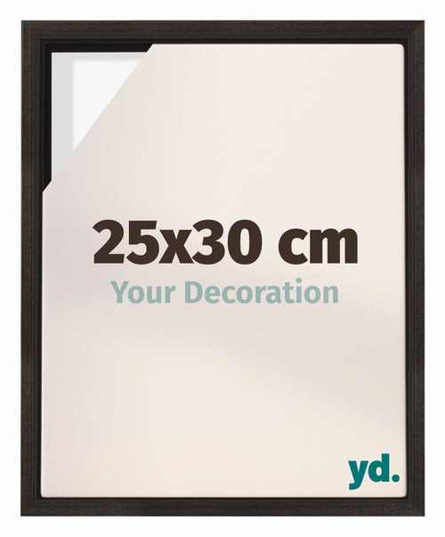 Lyon MDF Baklijst 25x30cm Donker Eiken Voorzijde Maat | Yourdecoration.nl