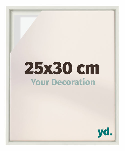 Lyon MDF Baklijst 25x30cm Wit Mat Voorzijde Maat | Yourdecoration.nl
