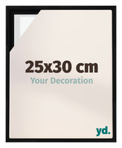 Lyon MDF Baklijst 25x30cm Zwart Mat Voorzijde Maat | Yourdecoration.nl