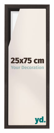 Lyon MDF Baklijst 25x75cm Donker Eiken Voorzijde Maat | Yourdecoration.nl