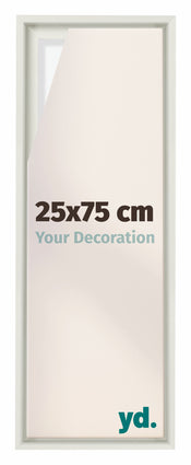 Lyon MDF Baklijst 25x75cm Wit Mat Voorzijde Maat | Yourdecoration.nl