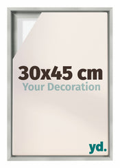 Lyon MDF Baklijst 30x45cm Zilver Mat Voorzijde Maat | Yourdecoration.nl