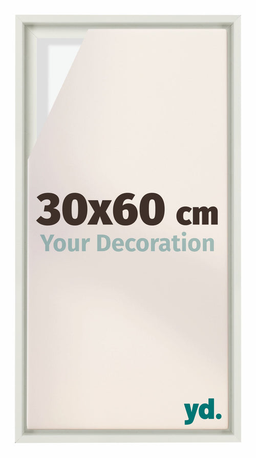 Lyon MDF Baklijst 30x60cm Wit Mat Voorzijde Maat | Yourdecoration.nl