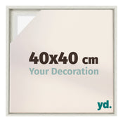 Lyon MDF Baklijst 40x40cm White Wash Voorzijde Maat | Yourdecoration.nl