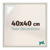 Lyon MDF Baklijst 40x40cm Wit Mat Voorzijde Maat | Yourdecoration.nl