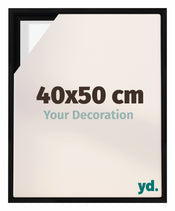 Lyon MDF Baklijst 40x50cm Zwart Mat Voorzijde Maat | Yourdecoration.nl