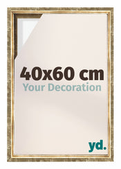 Lyon MDF Baklijst 40x60cm Goud Antiek Voorzijde Maat | Yourdecoration.nl