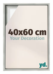 Lyon MDF Baklijst 40x60cm Zilver Mat Voorzijde Maat | Yourdecoration.nl