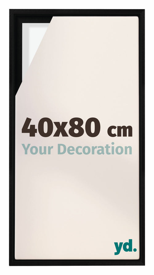 Lyon MDF Baklijst 40x80cm Zwart Mat Voorzijde Maat | Yourdecoration.nl