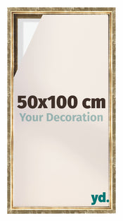 Lyon MDF Baklijst 50x100cm Goud Antiek Voorzijde Maat | Yourdecoration.nl