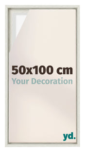 Lyon MDF Baklijst 50x100cm White Wash Voorzijde Maat | Yourdecoration.nl