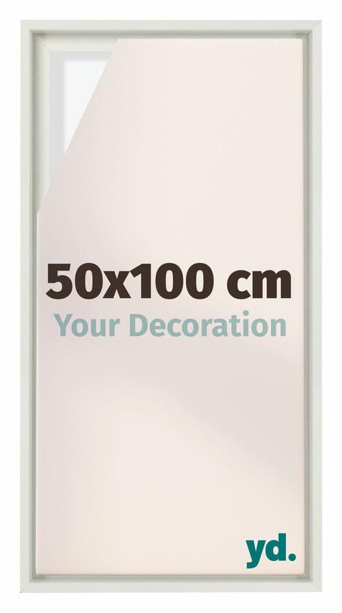 Lyon MDF Baklijst 50x100cm Wit Mat Voorzijde Maat | Yourdecoration.nl