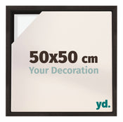 Lyon MDF Baklijst 50x50cm Donker Eiken Voorzijde Maat | Yourdecoration.nl