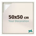Lyon MDF Baklijst 50x50cm White Wash Voorzijde Maat | Yourdecoration.nl