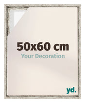 Lyon MDF Baklijst 50x60cm Wit Vintage Voorzijde Maat | Yourdecoration.nl