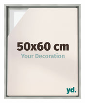 Lyon MDF Baklijst 50x60cm Zilver Mat Voorzijde Maat | Yourdecoration.nl