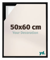 Lyon MDF Baklijst 50x60cm Zwart Mat Voorzijde Maat | Yourdecoration.nl