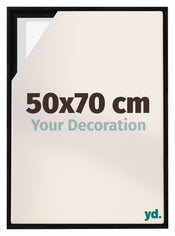Lyon MDF Baklijst 50x70cm Zwart Mat Voorzijde Maat | Yourdecoration.nl