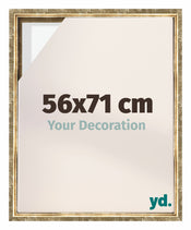 Lyon MDF Baklijst 56x71cm Goud Antiek Voorzijde Maat | Yourdecoration.nl