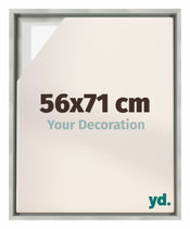 Lyon MDF Baklijst 56x71cm Zilver Mat Voorzijde Maat | Yourdecoration.nl