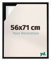 Lyon MDF Baklijst 56x71cm Zwart Mat Voorzijde Maat | Yourdecoration.nl