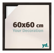 Lyon MDF Baklijst 60x60cm Donker Eiken Voorzijde Maat | Yourdecoration.nl
