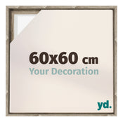 Lyon MDF Baklijst 60x60cm Sonoma Eiken Voorzijde Maat | Yourdecoration.nl
