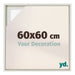 Lyon MDF Baklijst 60x60cm White Wash Voorzijde Maat | Yourdecoration.nl