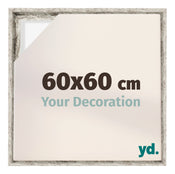 Lyon MDF Baklijst 60x60cm Wit Vintage Voorzijde Maat | Yourdecoration.nl